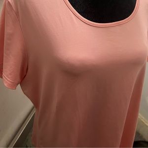 Ivy Storehouse Pink Short Sleeve Cutout Back Top